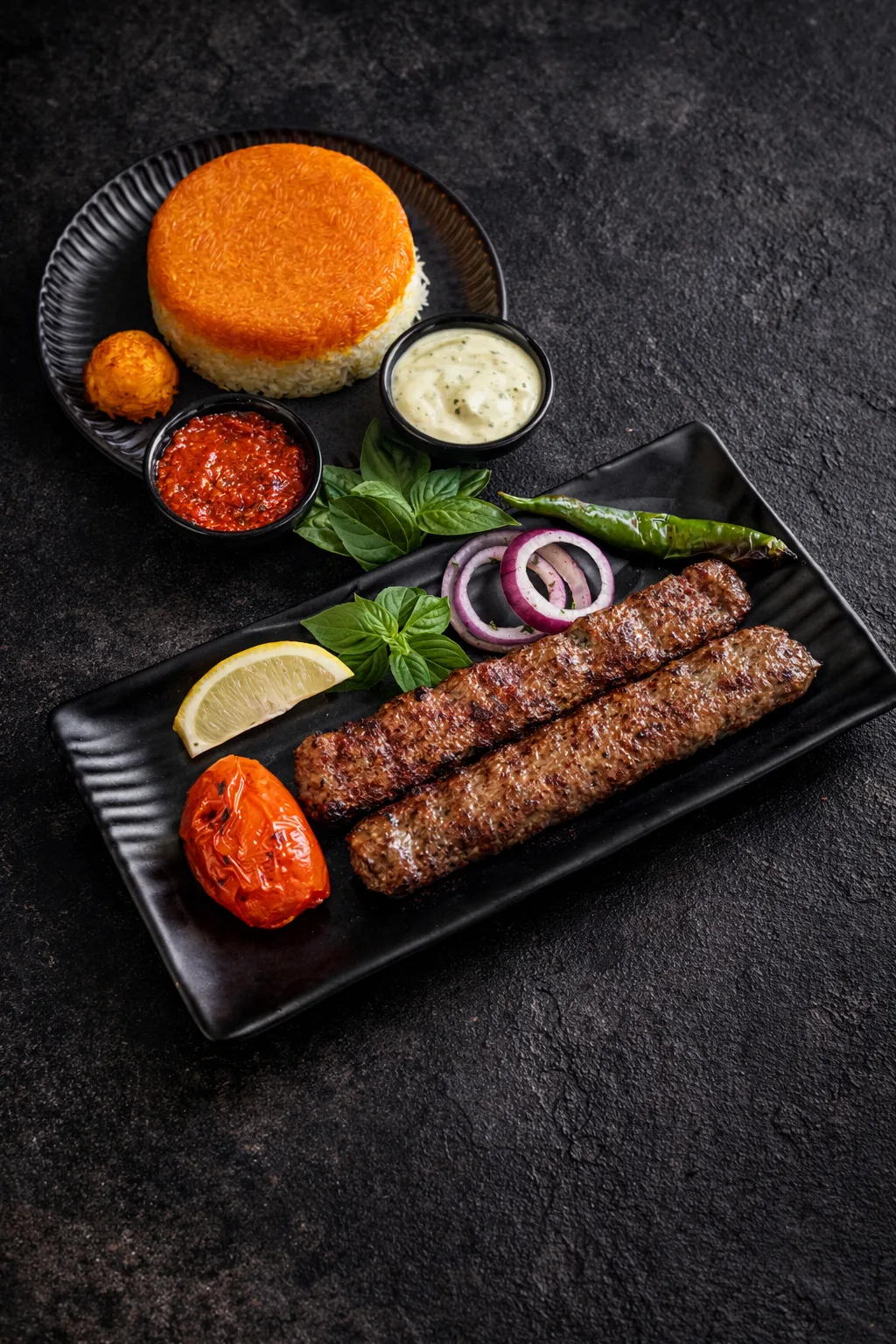 Kebab Koobideh at Tiara Kebabs & More
